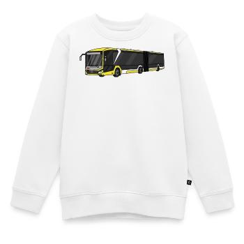 Bus - Kinder Premium Organic Sweatshirt - Weiß - Vorne - AI Model Kid Male (0cm)