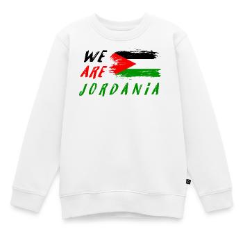 nous sommes la Jordanie - Sweat Premium enfant bio - blanc - Devant - AI Model Kid Male (0cm)