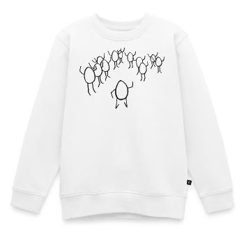 Begeisternd Menschen begleiten - Kinder Premium Organic Sweatshirt - Weiß - Vorne - AI Model Kid Male (0cm)