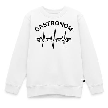 Gastronom aus Leidenschaft Symbol Puls Gastronomie - Kinder Premium Organic Sweatshirt - Weiß - Vorne - AI Model Kid Male (0cm)