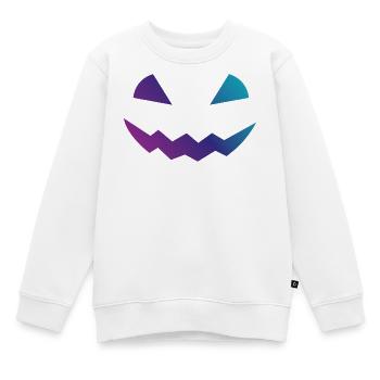 Halloween Kürbis Design Gesicht verkleidungen - Kinder Premium Organic Sweatshirt - Weiß - Vorne - AI Model Kid Male (0cm)