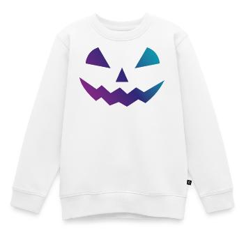 Halloween Kürbis Design Gesicht Verkleidungen - Kinder Premium Organic Sweatshirt - Weiß - Vorne - AI Model Kid Male (0cm)