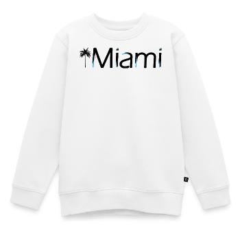 Miami - Kinder Premium Organic Sweatshirt - Weiß - Vorne - AI Model Kid Male (0cm)