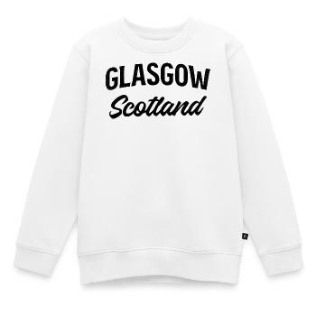 Glasgow Schottland - Kinder Premium Organic Sweatshirt - Weiß - Vorne - AI Model Kid Male (0cm)
