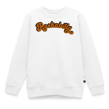 Rockabilly Retro Design dans l’art vintage - Sweat Premium enfant bio - blanc - Devant - AI Model Kid Male (0cm)