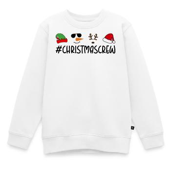 Collage de Noël fantaisiste - Sweat Premium enfant bio - blanc - Devant - AI Model Kid Male (0cm)