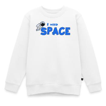 Ich brauche Platz - Kinder Premium Organic Sweatshirt - Weiß - Vorne - AI Model Kid Male (0cm)
