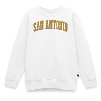 San Antonio Vintage Arc - Kinder Premium Organic Sweatshirt - Weiß - Vorne - AI Model Kid Male (0cm)