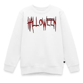 Halloween in horror font - Kids Premium Organic Sweatshirt - white - Front - AI Model Kid Male (0cm)