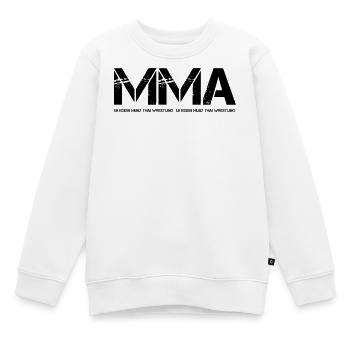 MMA - Sweat Premium enfant bio - blanc - Devant - AI Model Kid Male (0cm)