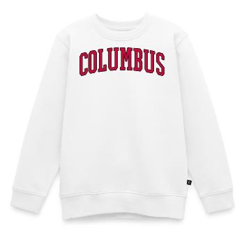 Columbus Arch Vintage Logo - Sweat Premium enfant bio - blanc - Devant - AI Model Kid Male (0cm)