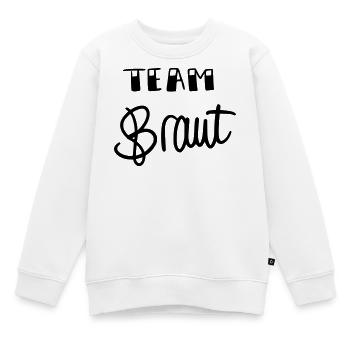 Team Braut - Kinder Premium Organic Sweatshirt - Weiß - Vorne - AI Model Kid Male (0cm)