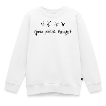 développer des pensées positives - Nature - Sweat Premium enfant bio - blanc - Devant - AI Model Kid Male (0cm)