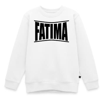 T-Shirt Fatima T-Shirt Geschenkidee - Kinder Premium Organic Sweatshirt - Weiß - Vorne - AI Model Kid Male (0cm)