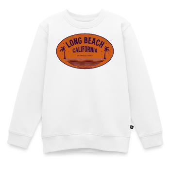Long Beach Kalifornien Palmenstrand Vintage - Kinder Premium Organic Sweatshirt - Weiß - Vorne - AI Model Kid Male (0cm)