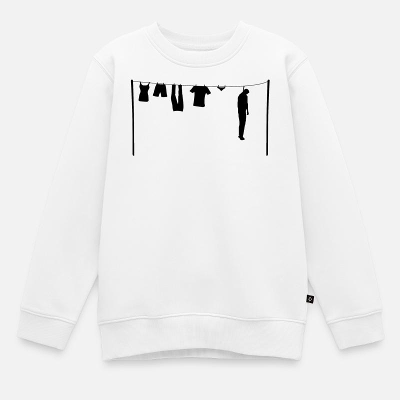 Le pendu - Sweat Premium enfant bio - blanc
