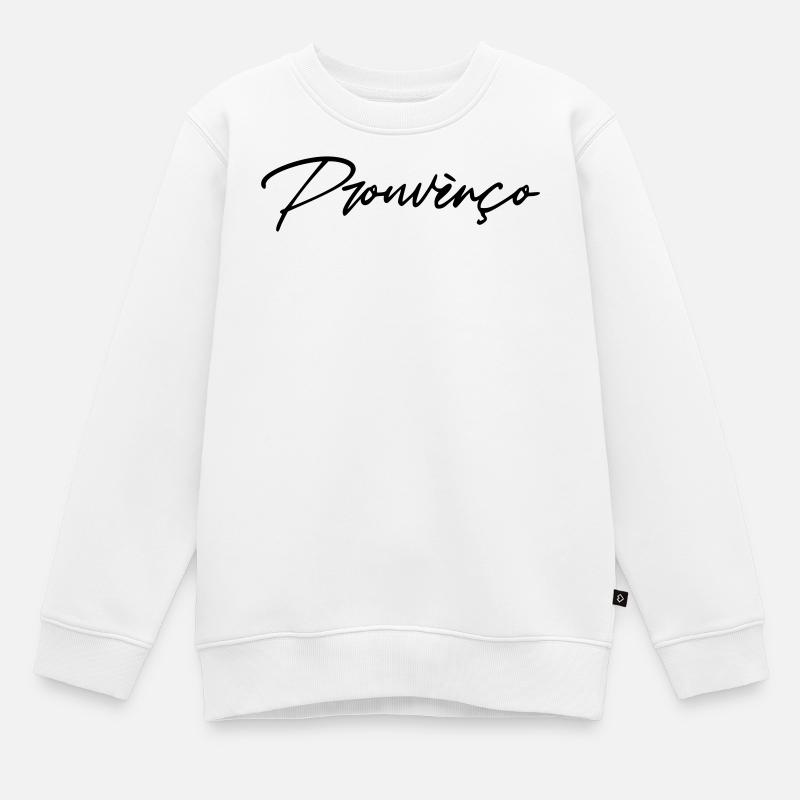 Prouvènço - Sweat Premium enfant bio - blanc