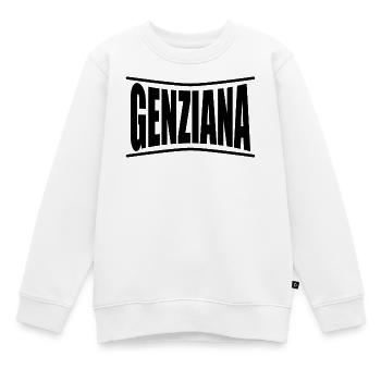 t-shirt Genziana t-shirt idée cadeau - Sweat Premium enfant bio - blanc - Devant - AI Model Kid Male (0cm)