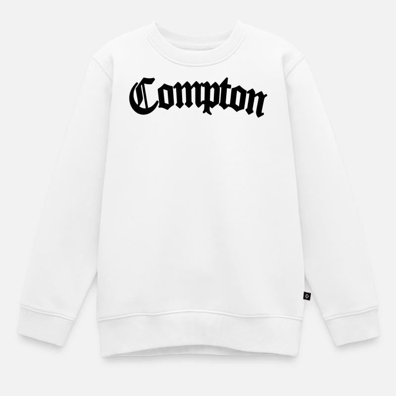 Compton - Kids Premium Organic Sweatshirt - white