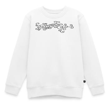Verzierung Schmuck (Vectorgraphic) - Kinder Premium Organic Sweatshirt - Weiß - Vorne - AI Model Kid Male (0cm)