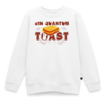 Un quantum de pain grillé - Sweat Premium enfant bio - blanc - Devant - AI Model Kid Male (0cm)