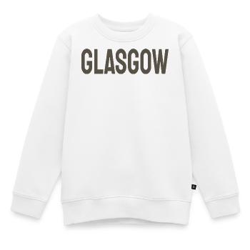 Glasgow - Kinder Premium Organic Sweatshirt - Weiß - Vorne - AI Model Kid Male (0cm)