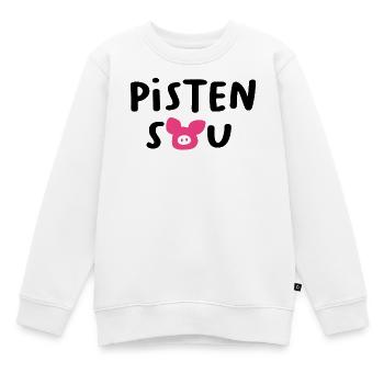 Pistensau Skipiste Quotes Skiurlaub Après-Ski Fun - Kinder Premium Organic Sweatshirt - Weiß - Vorne - AI Model Kid Male (0cm)
