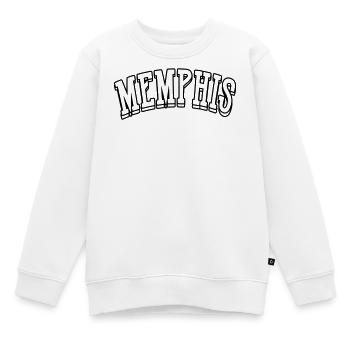 memphis shirt - Kinder Premium Organic Sweatshirt - Weiß - Vorne - AI Model Kid Male (0cm)
