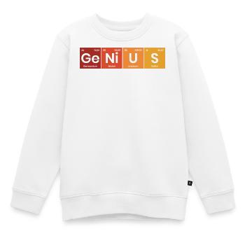 Periodensystem Genius - Kinder Premium Organic Sweatshirt - Weiß - Vorne - AI Model Kid Male (0cm)