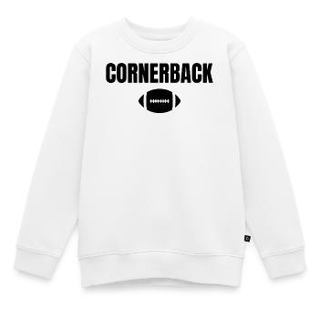 Conception de football des cornerbacks pour les fans de sport - Sweat Premium enfant bio - blanc - Devant - AI Model Kid Male (0cm)