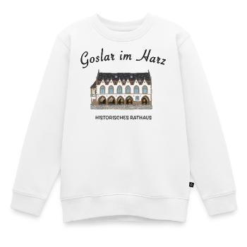Goslar im Harz, Historisches Rathaus - Kinder Premium Organic Sweatshirt - Weiß - Vorne - AI Model Kid Male (0cm)