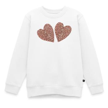 doppelherzen style - Kinder Premium Organic Sweatshirt - Weiß - Vorne - AI Model Kid Male (0cm)