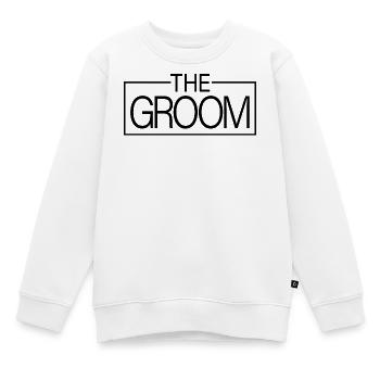 Le marié assorti mariée mariée célibataire marié marié - Sweat Premium enfant bio - blanc - Devant - AI Model Kid Male (0cm)
