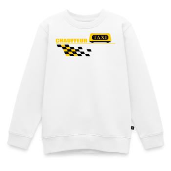 Taxifahrer - Kinder Premium Organic Sweatshirt - Weiß - Vorne - AI Model Kid Male (0cm)