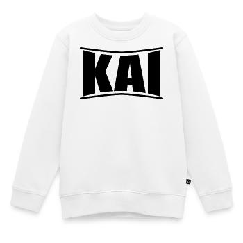 nom t-shirt Kai t-shirt idée cadeau - Sweat Premium enfant bio - blanc - Devant - AI Model Kid Male (0cm)