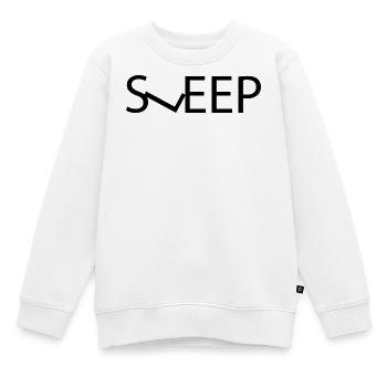 Sleep - Word Design - Kids Premium Organic Sweatshirt - white - Front - AI Model Kid Male (0cm)