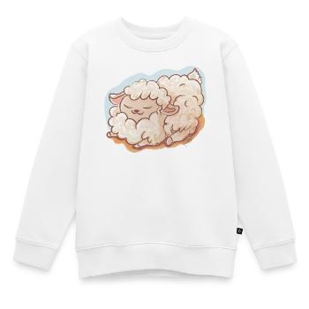 Komme was Wolle. - Kinder Premium Organic Sweatshirt - Weiß - Vorne - AI Model Kid Male (0cm)