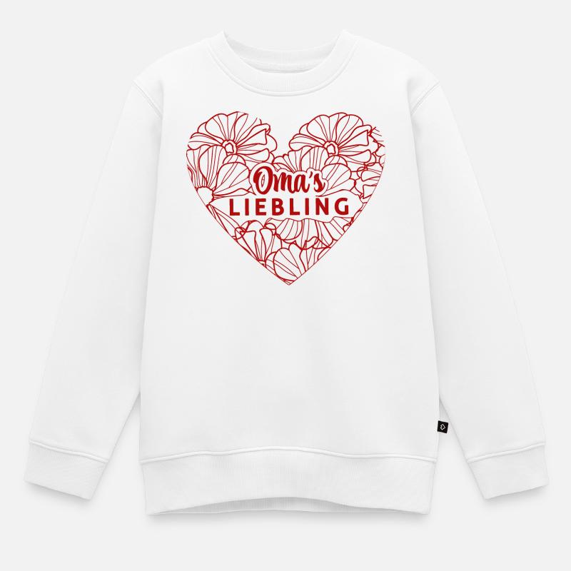 Oma´s Liebling - Kinder Premium Organic Sweatshirt - Weiß