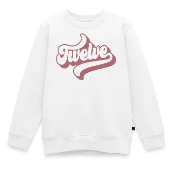 Douze 12e anniversaire pour les filles de 12 ans - Sweat Premium enfant bio - blanc - Devant - AI Model Kid Male (0cm)