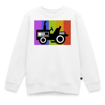 Kraftfahrzeug Biobauer Landleben Farmer Traktor - Kinder Premium Organic Sweatshirt - Weiß - Vorne - AI Model Kid Male (0cm)