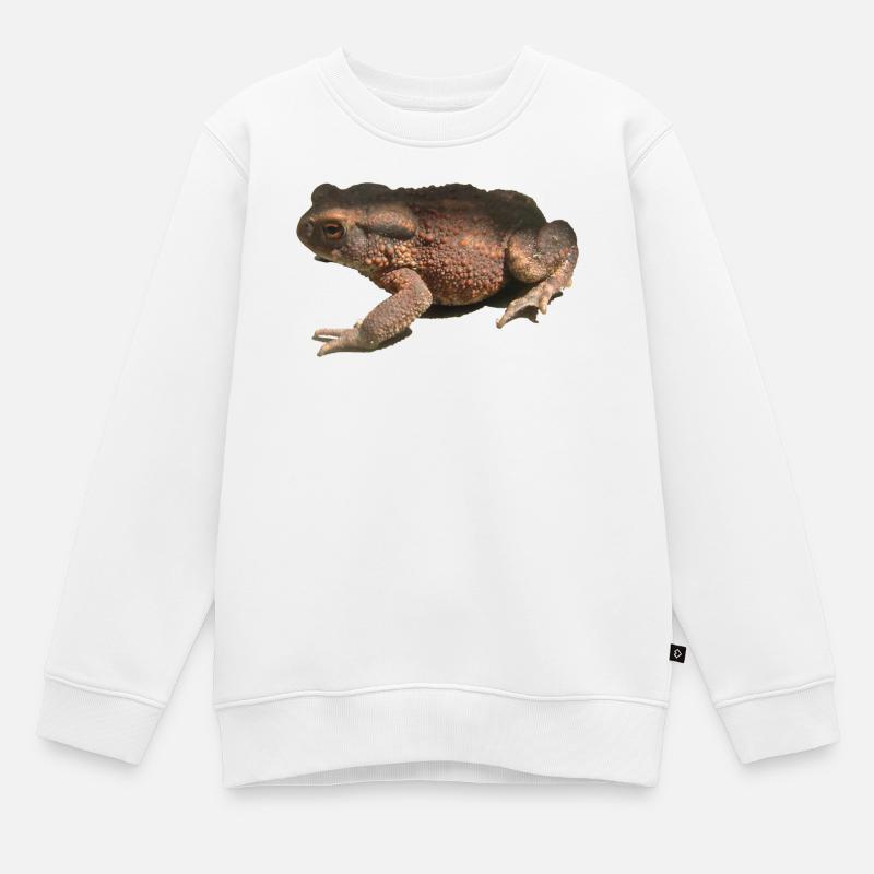 Kröte - Kinder Premium Organic Sweatshirt - Weiß