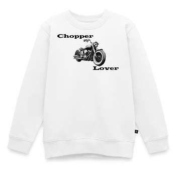 Chopper Lover - Kinder Premium Organic Sweatshirt - Weiß - Vorne - AI Model Kid Male (0cm)