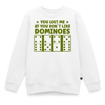 Domino Design - Kinder Premium Organic Sweatshirt - Weiß - Vorne - AI Model Kid Male (0cm)
