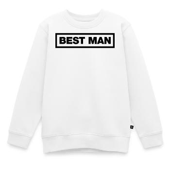 Best Man - Kinder Premium Organic Sweatshirt - Weiß - Vorne - AI Model Kid Male (0cm)