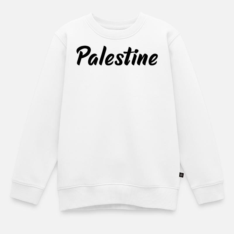 Palestine - Sweat Premium enfant bio - blanc