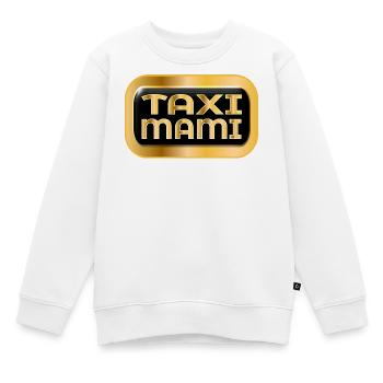 AUTOFAHRERIN MUTTER - TAXI MAMI - Kinder Premium Organic Sweatshirt - Weiß - Vorne - AI Model Kid Male (0cm)