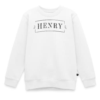 Henry - Kinder Premium Organic Sweatshirt - Weiß - Vorne - AI Model Kid Male (0cm)