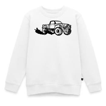Pickup schwarz - Kinder Premium Organic Sweatshirt - Weiß - Vorne - AI Model Kid Male (0cm)