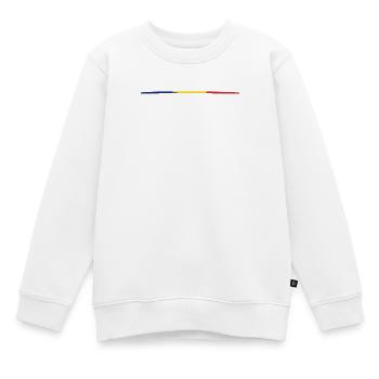 tricolore RO - Kinder Premium Organic Sweatshirt - Weiß - Vorne - AI Model Kid Male (0cm)
