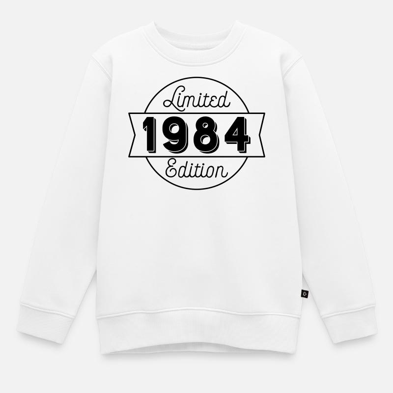 Année de naissance : 1984 - Sweat Premium enfant bio - blanc